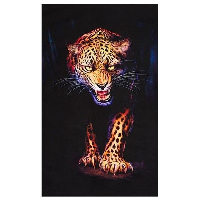 Jesus Lion Cross Christian Wall Art Canvas Painting Abstract Posters and Prints Vintage Home Decorative for Living Room Pictures No Frame