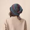 Gradient Color Bonnet Hat Large Size Drawstring Slouch Hat Fashion Beanies Skullies