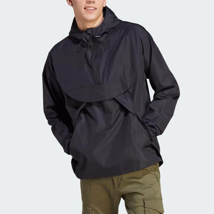 Adidas CITY ESCAPE Jackets Men's Black Hooded Moderate Other IA3086