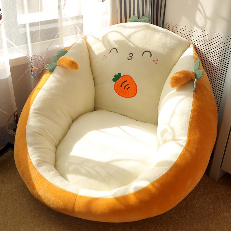 Coussin Mooli sur le sol, siège paresseux, jetée, tatami, futon, chambre japonaise, maison, balcon, fenêtre, sol, coussin doux, hiver