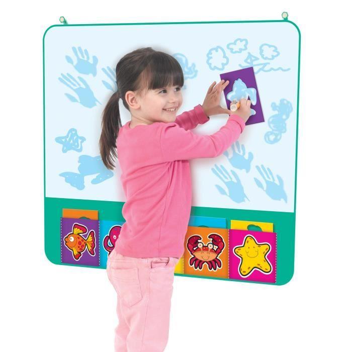 Tapis aquadoodle - tomy - mon tapis pochoir - jouet éducatif pour enfant de 3 ans et plus