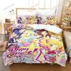 3D Printing Aikatsu! Cartoons Bedding Set Duvet Cover Bed Set Quilt Cover Pillowcase Comforter King Queen Size Adult Bedding741