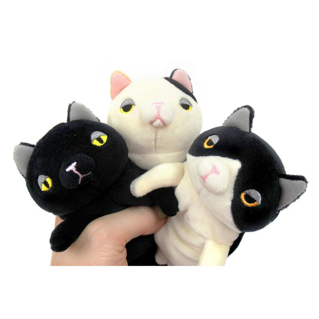 Shinada Global Mochi Series Mochi Neko Mike 7 x 5 x 14cm Plush Cat Animal (mini) MONE-0088M