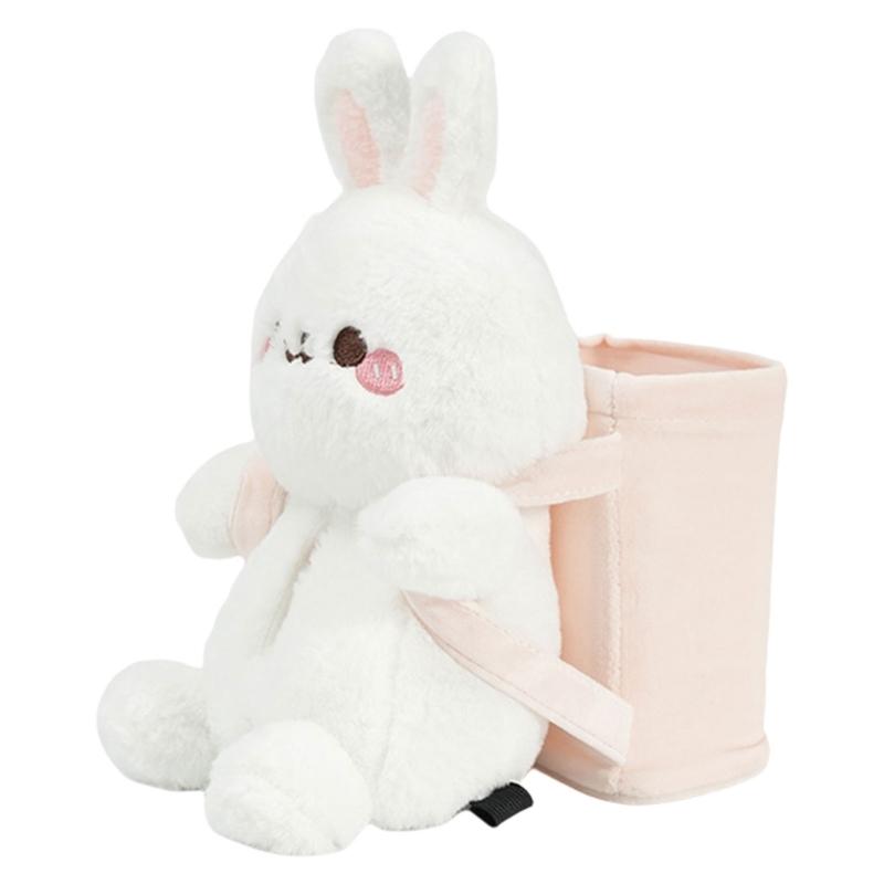 Plush Bear Car Tissue Box Dog Plush Car Tissue Holder Car Tissue Box Plush Animals Cute Holder 2 in 1 Car Tissue Box