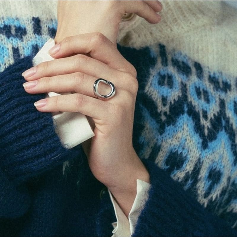 Dana Burton Hollow Drift Open Ring