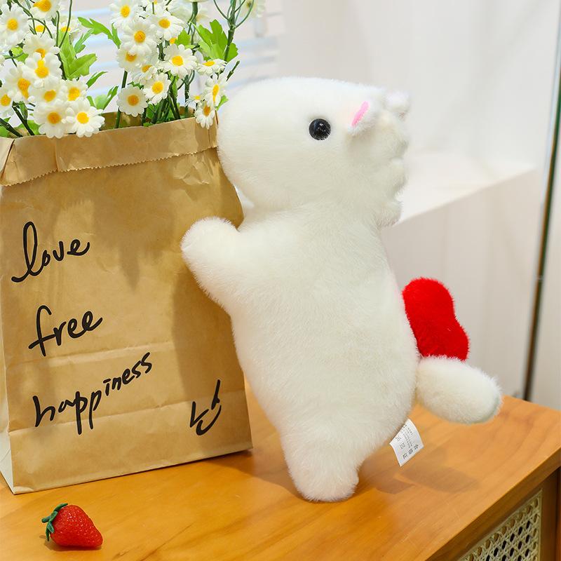 

Оригинальная милая креативная новинка серия лошадей плюшевая кукла мягкая восковая кукла-благословение подарок животное 60cm0.9kg белый