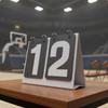 Flip Scoreboard Smooth Turning Tabletop Score Keeper Stainless Steel Rings Manual Turner for