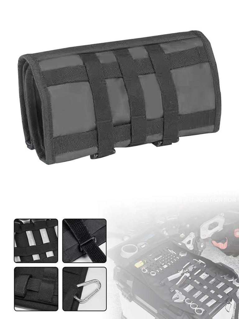 Motorcycle Tool Roll Bag Motor Side Tool Storage Bag Pouch Portable Repair Kit Tool Bag Organize Universal for BMW KTM Honda