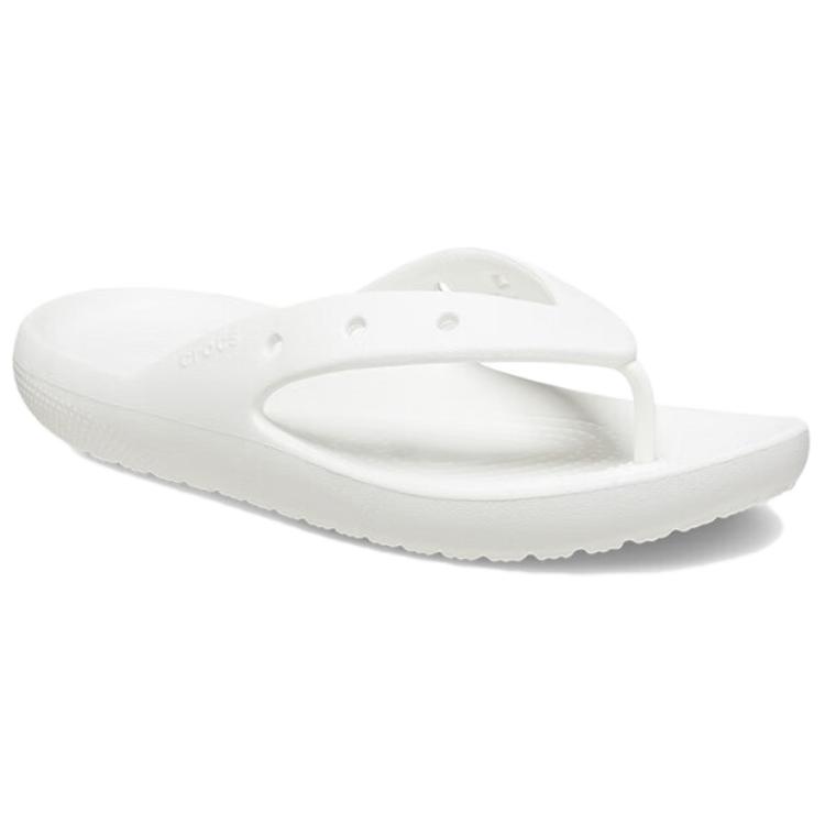 Crocs Simple And Comfortable Flip Flops Unisex Footwear White 209402-100
