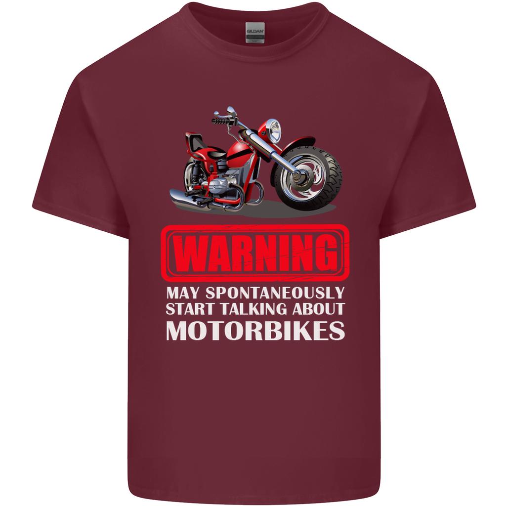 May Start Talking About Motorbikes Funny Unisexs Light Cotton TShirt
