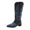 Fashion Hot Selling 2025 New Vintage Pointed Toe Thick Heel Cowboy Boot for Women Embroidered Western Cowboy Boots Shoe Designer Autumn