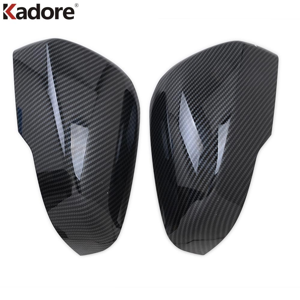 For Subaru XV Crosstrek Impreza 2018- Carbon Fiber Rearview Mirror Covers Trim Side Wing Mirrors Cap Car Accessories