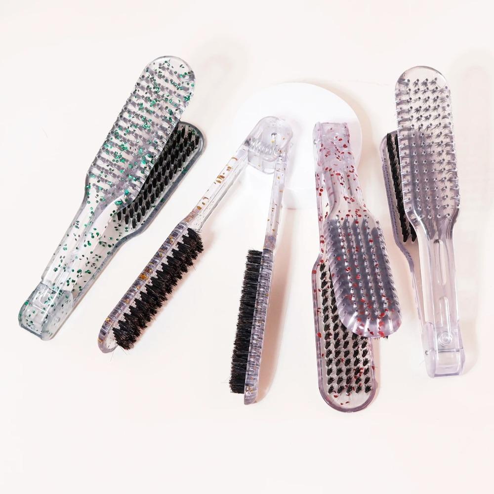 

Расческа-шип V-образная прямая расческа для волос Crystal Ironing Clip Brush Barber