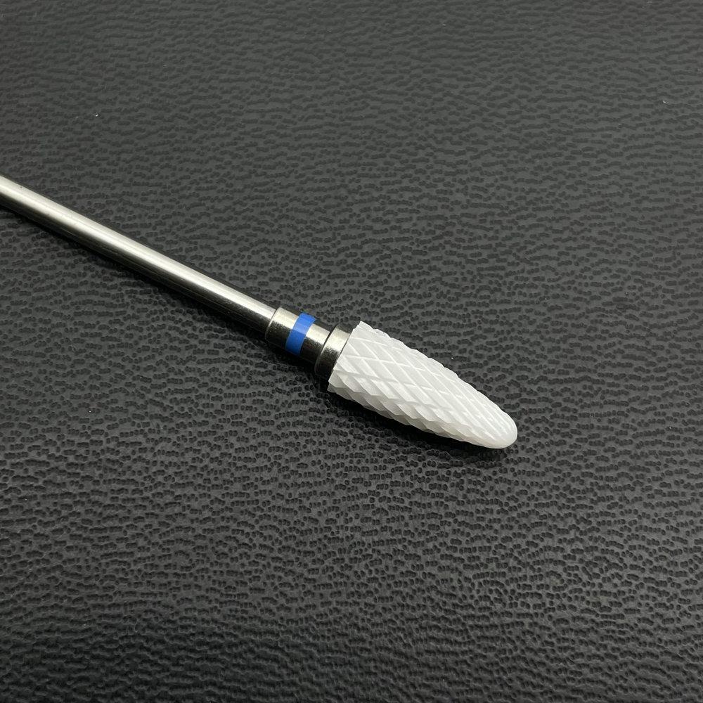 1Pc White Ceremic Nail Drill Bits Ceramic Cuticle Clean Bur Rotary Milling Cutters for Manicure Pedicure Dental Polishing Burs