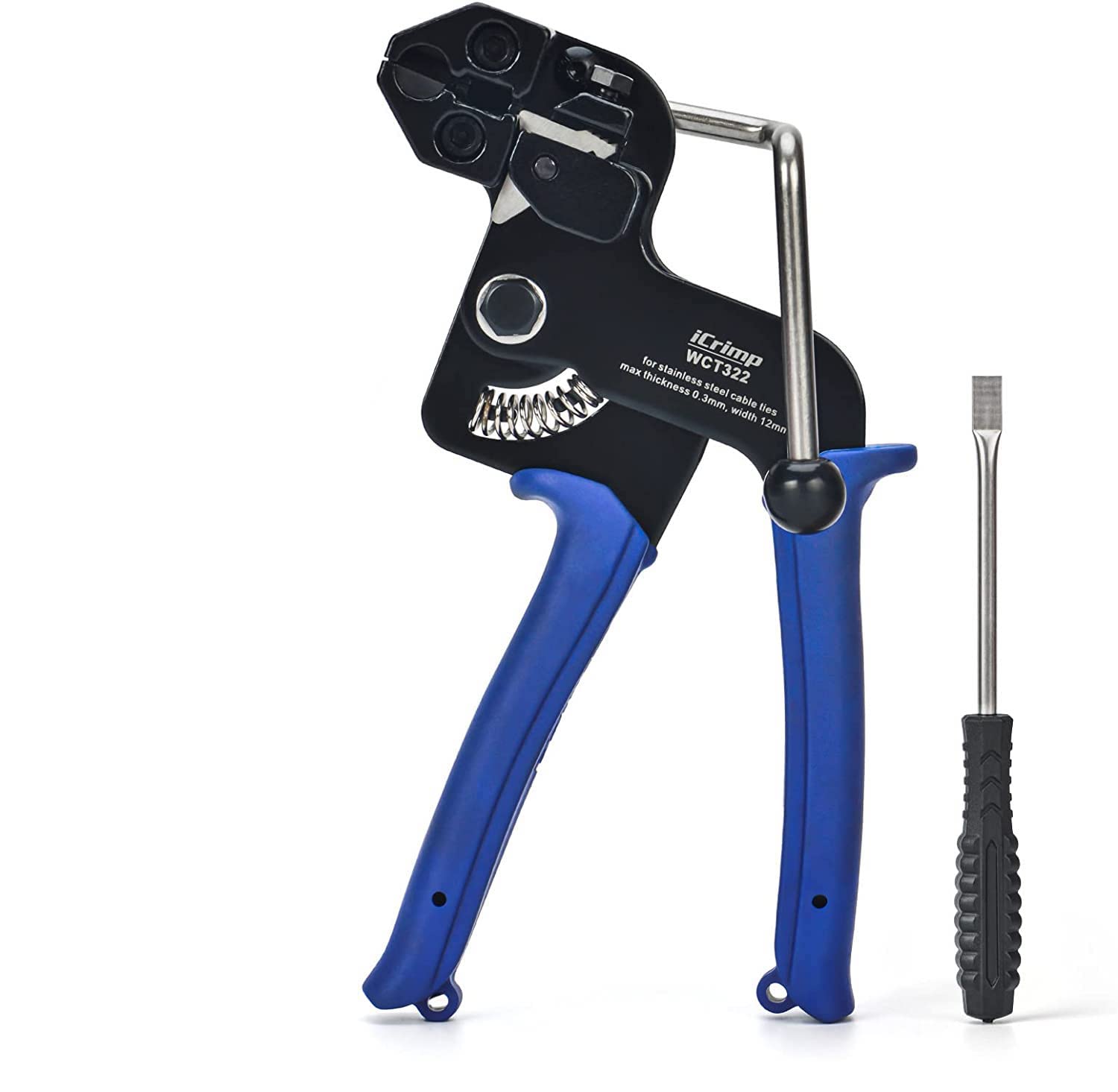 

IWISS WCT322 Stainless Steel Metal Tie, 4.5mm to 12mm Wide