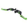 1 Pair Motorcycle Clutch Handle Folding Aluminum Alloy 6 Speeds Adjustable Handlebar Brake Clutch