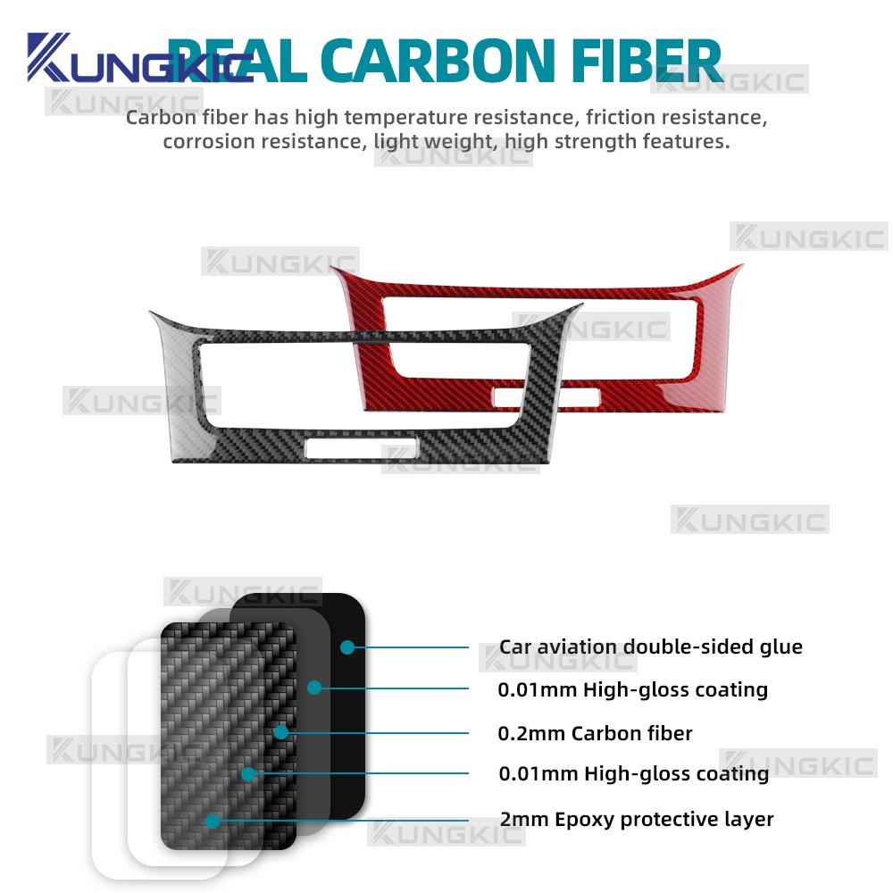 Real Soft Carbon Fiber Sticker For Seat Ibiza 6F 2018 2019 2020 2025 2025 2025 2025 2025 LHD RHD Car Center Console Panel Trim