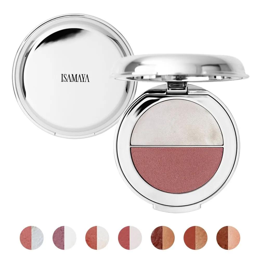 ISAMAYA Skin Enhancing Duo Blush Highlighter (7 Types) Saffron