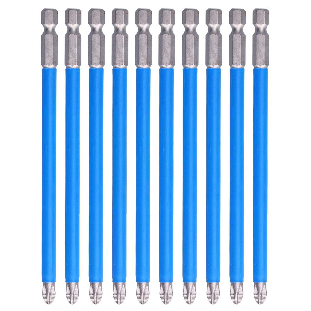 10Pcs Batch Heads Impact Resistant Electric Magnetic Drill Screwdriver Bit Kit Repair Tools