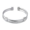 European & American Stainless Steel Two-Tone Woven Bracelet - Versatile Women's Accessory (10MM)