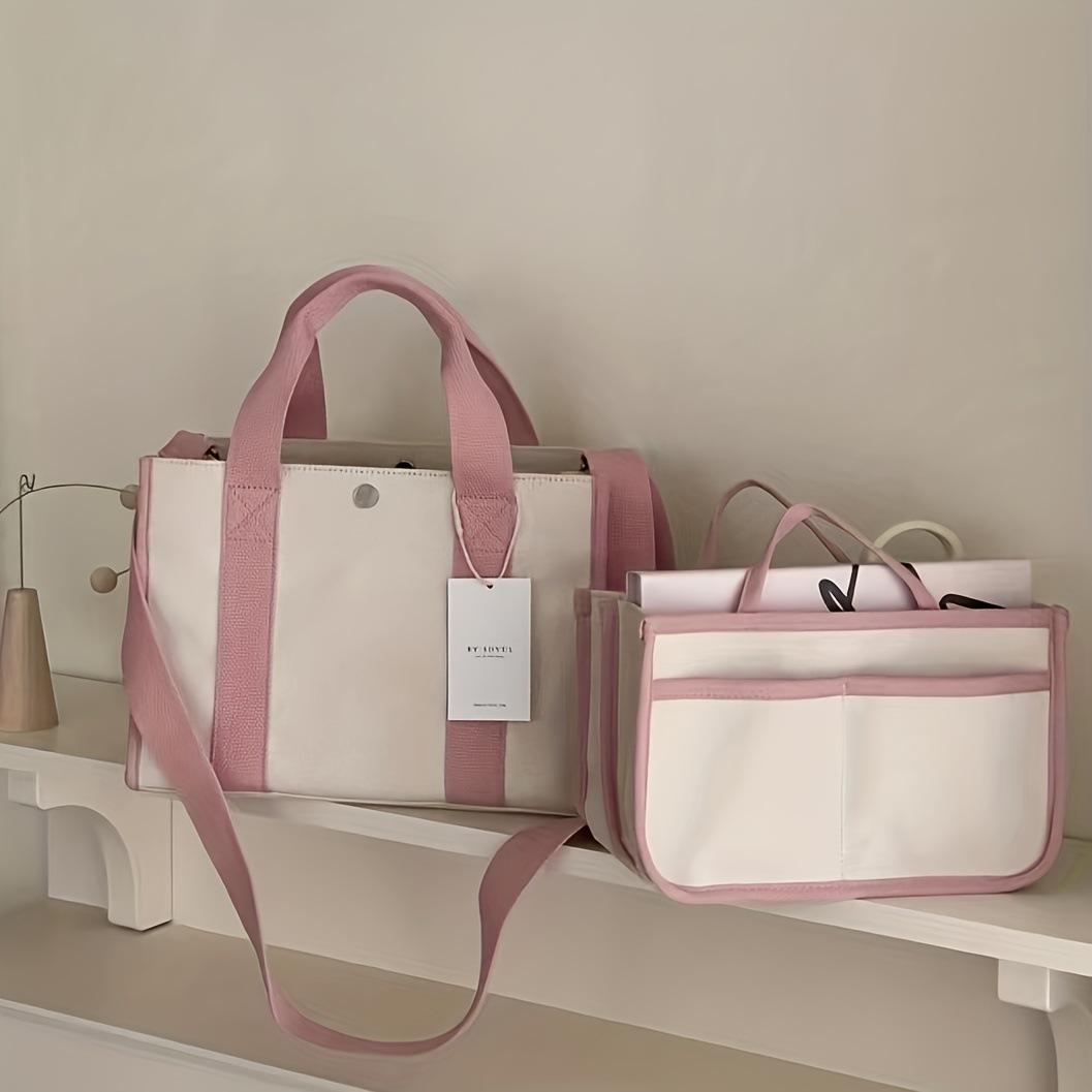 

Korean ins Mommy Bag 2025 New Canvas One Shoulder Oblique Span Bag Large Capacity Multifunctional Mom Maternal and Infant Bag