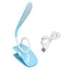 LED Lamp Clip On 3 Modes Rechargeable Flexible Neck USB Reading Light with USB Cable for Bedroom Study Room Office