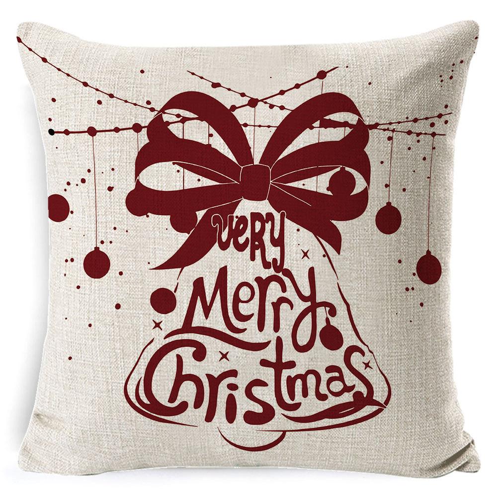 Christmas Pillowcase Home European Linen Sofa Cover Cushion Cushion Pillowcase Back Cushion