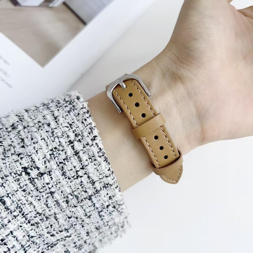 Premium-Leder-Flash-Diamant-Kleeblatt-Armband für Applewatch Apple Watch S10 Damen Ins Nische SE