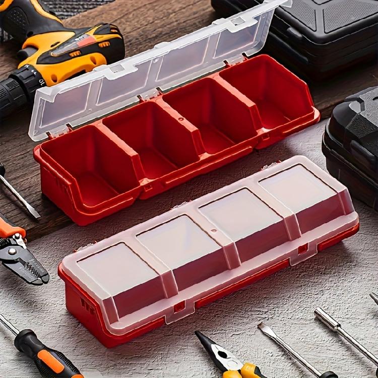 Plastic Sorting Box Tool Part Container Bin with Lid  Jewelry Storage Case Tool Box for Sorting Tools and Accessories