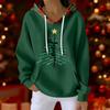Women's Fashion Casual Christmas Print Pullover Long-Sleeve Sweatshirt