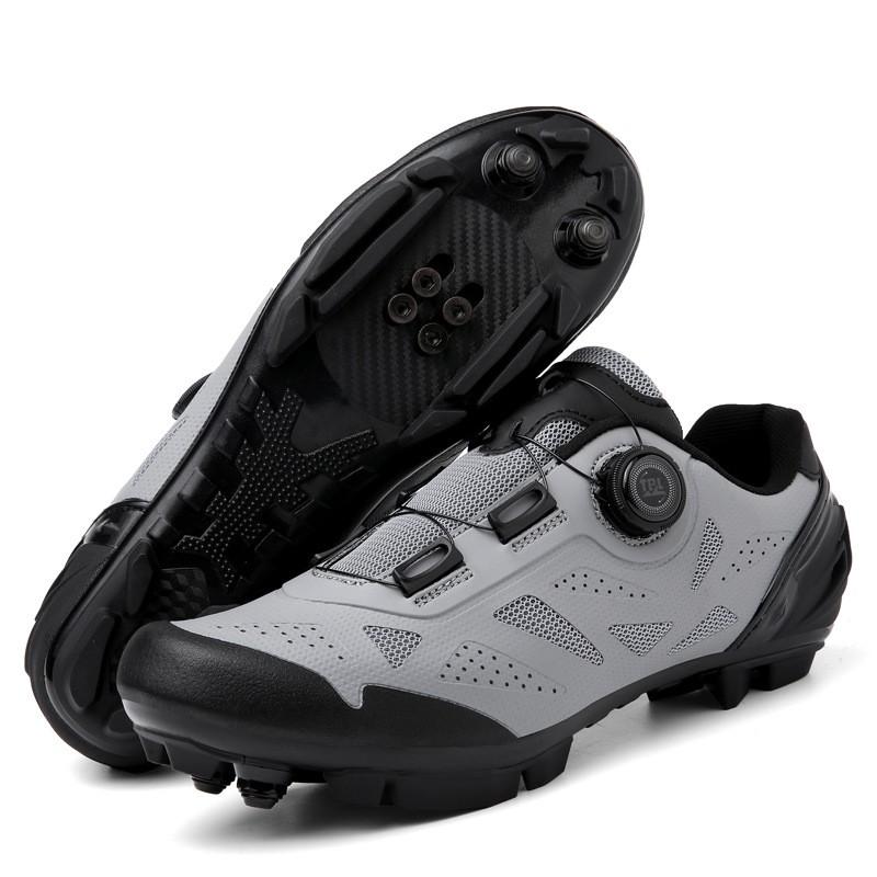All-Season Mountain Road Cycling Shoes Men Women Breathable Rigid Sole Clipless Compatible