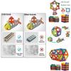 Magnetic Building Blocks Construction Set With Vibrant Multicolor Pieces For Creative Kids And Relaxing Adults