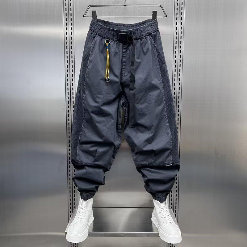 Men's Fashionable Stretch Workwear Pants - Trendy Casual Leggings for Spring and Autumn