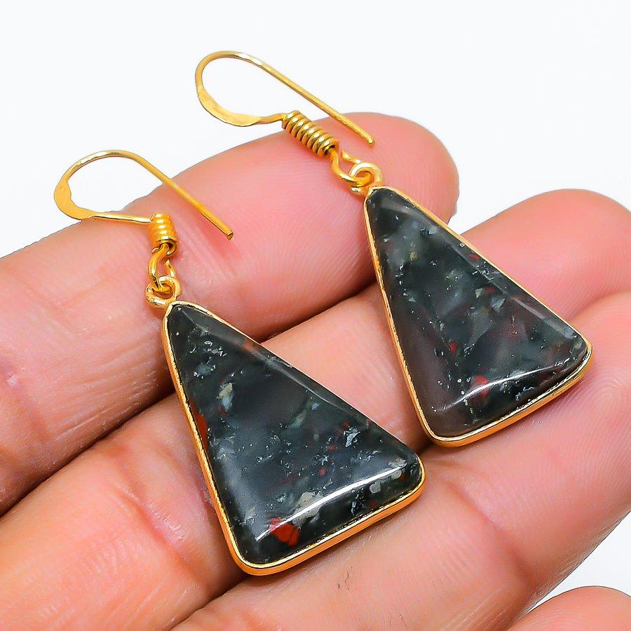 

Boulder Opal Gemstone 925 Solid Sterling Silver Jewelry Earring 1.65 GK-5673