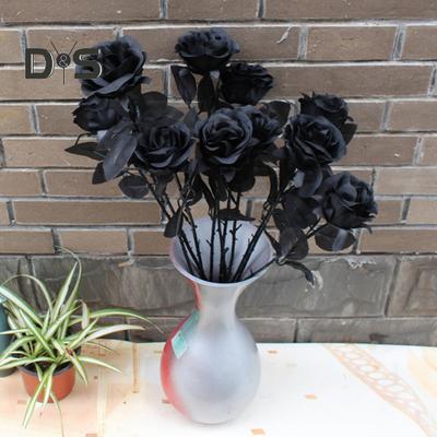 Künstliche Blume aus Kunststoff, 1 Stück, glatte Oberfläche, gefälschte, verblasste Hochzeits-Requisiten, Pflanze