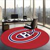 Montreal Canadiens (5) Round Office Rug Decorative Floor Rug for Office Bedroom Living Room and Home Space