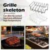Barbecue Rack High-Temperature Resistant BBQ Grill Shelf For Outdoor Steak Chicken Grilling Strong Bearing Capacity Lightweight Practical Cooking Tool
