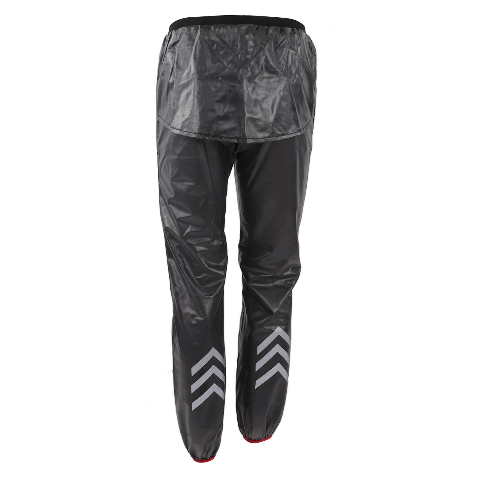 Wasserdichte Regenhose Überhose Regendicht Reflektierende Hose für Arbeit Outdoor RadsportM black