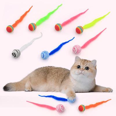 EVA Rainbow Caterpillar Foam Ball Cat Toy