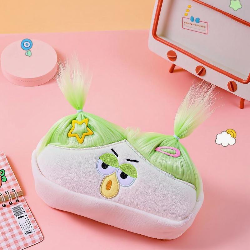 Ugly Doll Plush Large Intestine Pencil Case Big Eyed Sweet Girl Heart Storage Bag Plush Toy Pencil Case