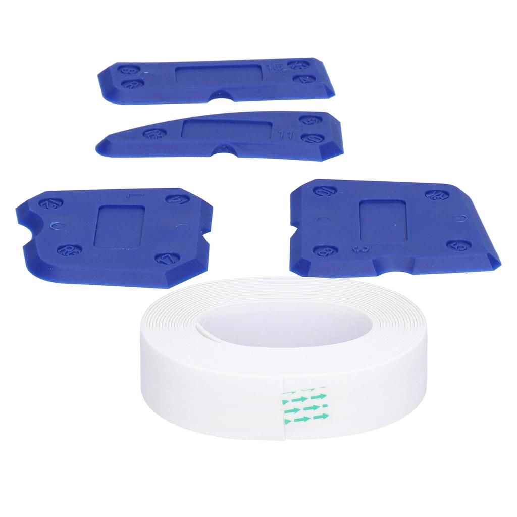 Sealing Caulk Tape Mould Proof SelfAdhesive with Scrapers for Kitchen Bathroom Floor