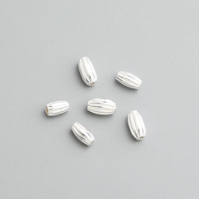 925 Sterling Silver Olive and Rice Beads for DIY Bracelets and Necklaces