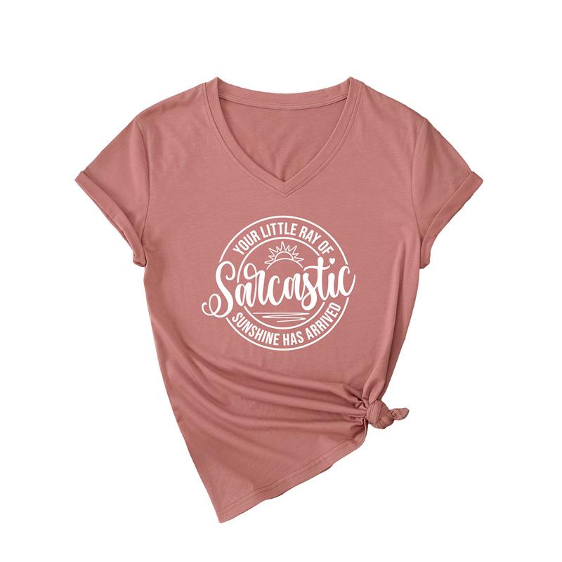 

Cross-border Trade Women s Sarcastic Short-Sleeve Fashion T-Shirt XXL