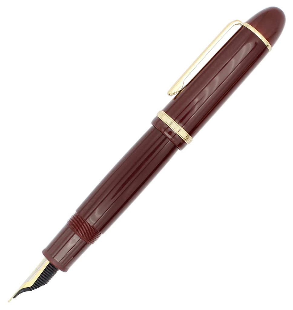 Gullor X159 Fine Nib Fountain Large Gold Gift Red Pen, Acrylic, Size, Trim, Boxed,