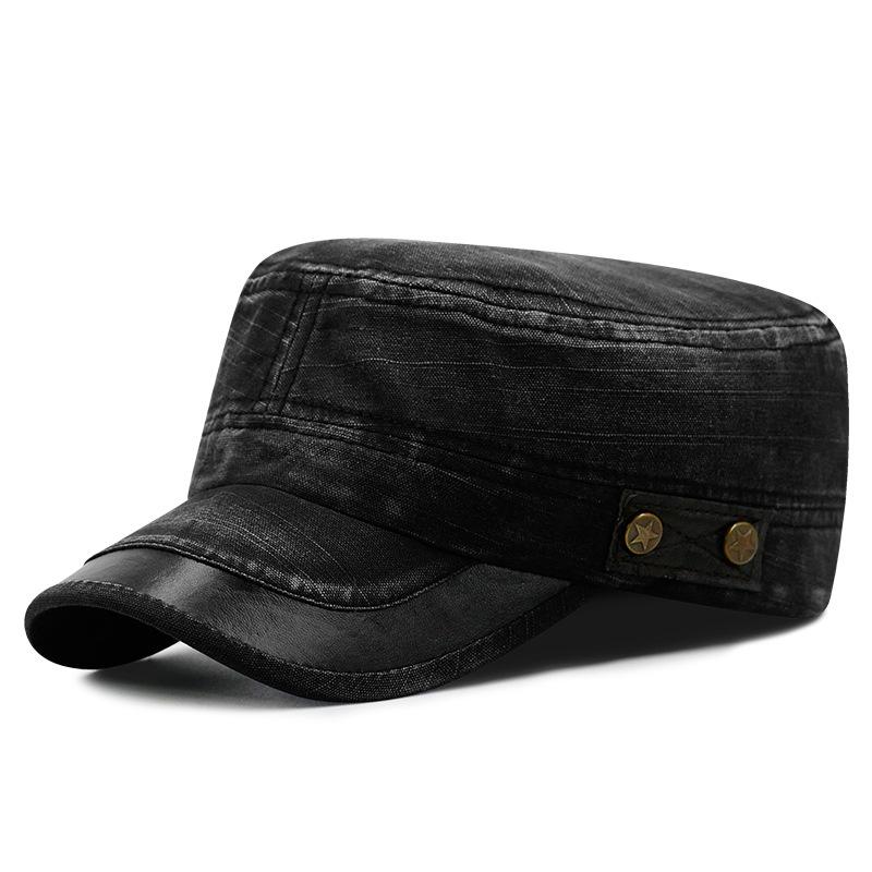 Hat Washed Do Old Denim Breathable Military Cap Outdoor Sunshade Flat Cap Leisure Duck Tongue Cap