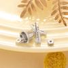 Henson Christmas Bell Titanium Steel Cartilage & Lobe Stud Earrings for Girls
