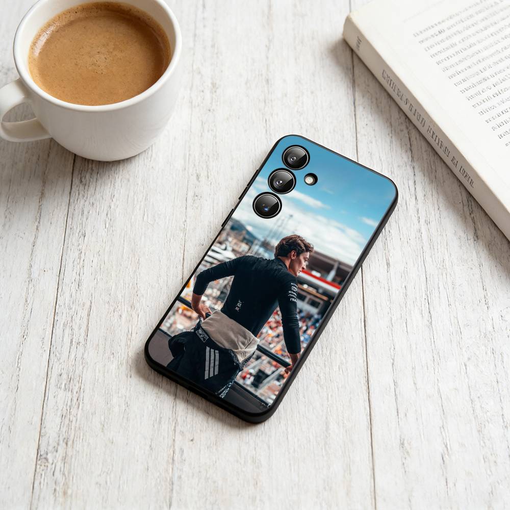 G-George Russell Phone Case For Samsung Galaxy A73,A72,A71,A70,A53,A52,A51,Soft Silicone Black Cover