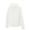 Li Ning Leaf Ruffle Sports Casual Minimalist Solid Color Hooded Zipper Loose Windbreaker Women Outerwear Off-White AFDV448-7