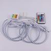 Multi-Color 5050 RGB Halo Rings LED Bulb Flash Car Headlight DRL With RF Control for BMW 3 5 7 series  E36 E38 E39 E46