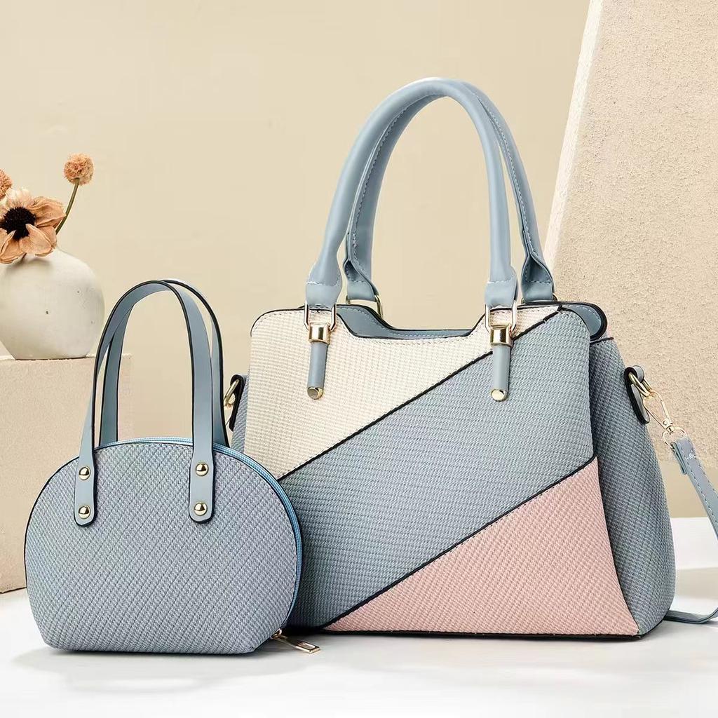 New Patchwork Bag Color Contrast Fashion Trend Handbag Multi-layer Large Capacity Shoulder Bag Crossbody Bag Female